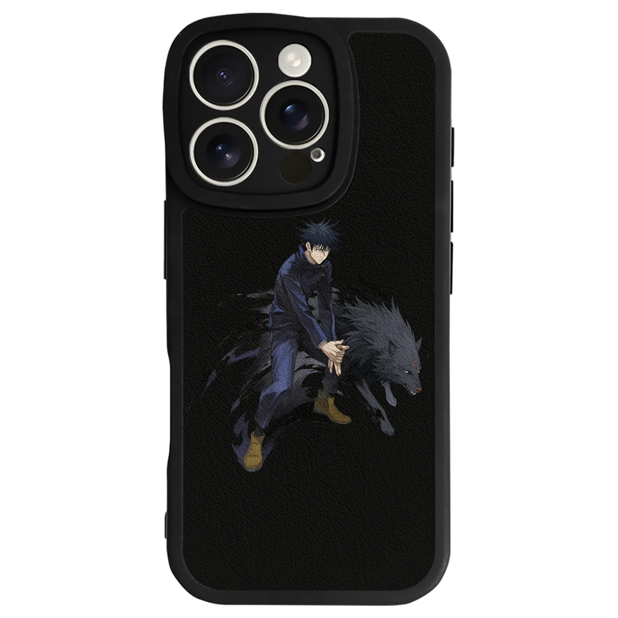 （画像用） 呪術廻戦 Jujutsu Kaisen 【iPhone 16シリーズ対応】シリコンスマホケース（レザー調） 材質：シリコン
